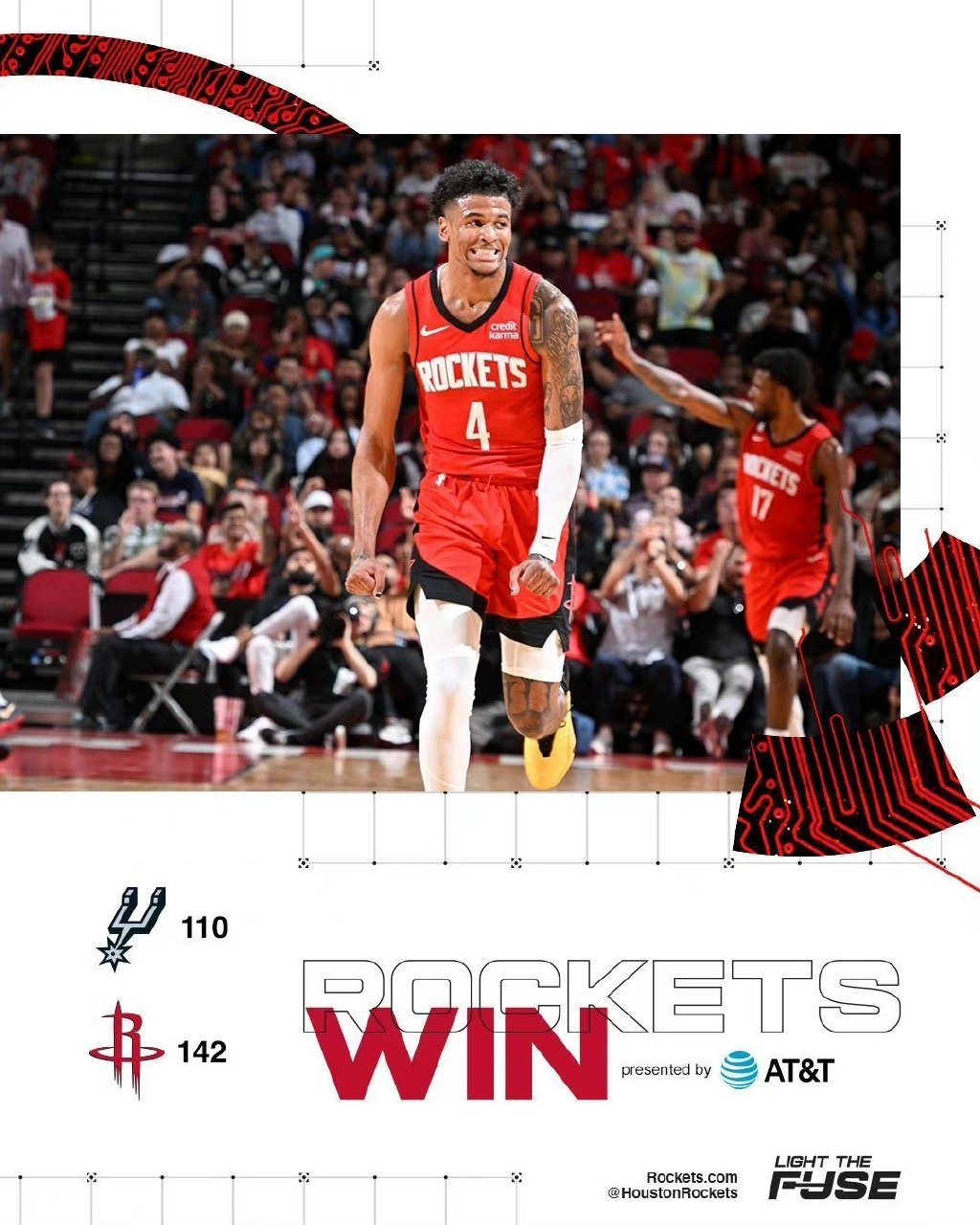 包含火箭横扫马刺，优势夺取两连胜势头的词条