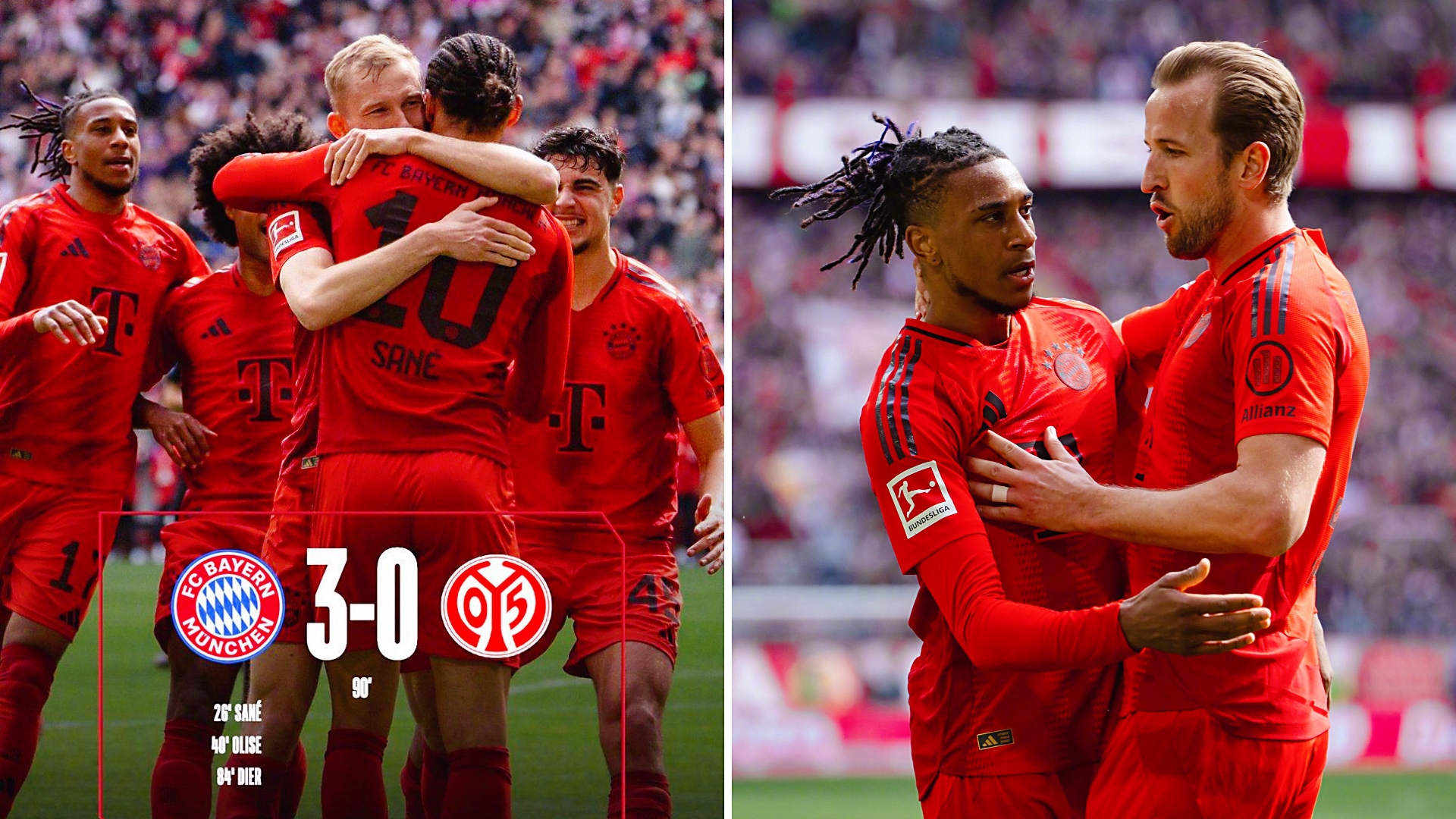 拜仁慕尼黑4-1大胜勒沃库森,取得德甲六连胜 拜仁慕尼黑4-1大胜勒沃库森,取得德甲六连胜